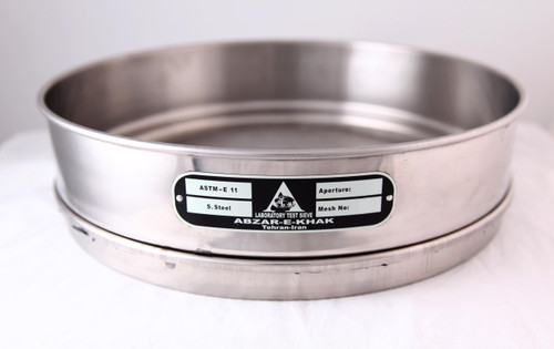 الک آزمایشگاهی تمام استیل 12 اینچ مش " 2 با دانه بندی 50 میلیمتر با قطر 30 سانتیمتر ساخت ابزار خاک